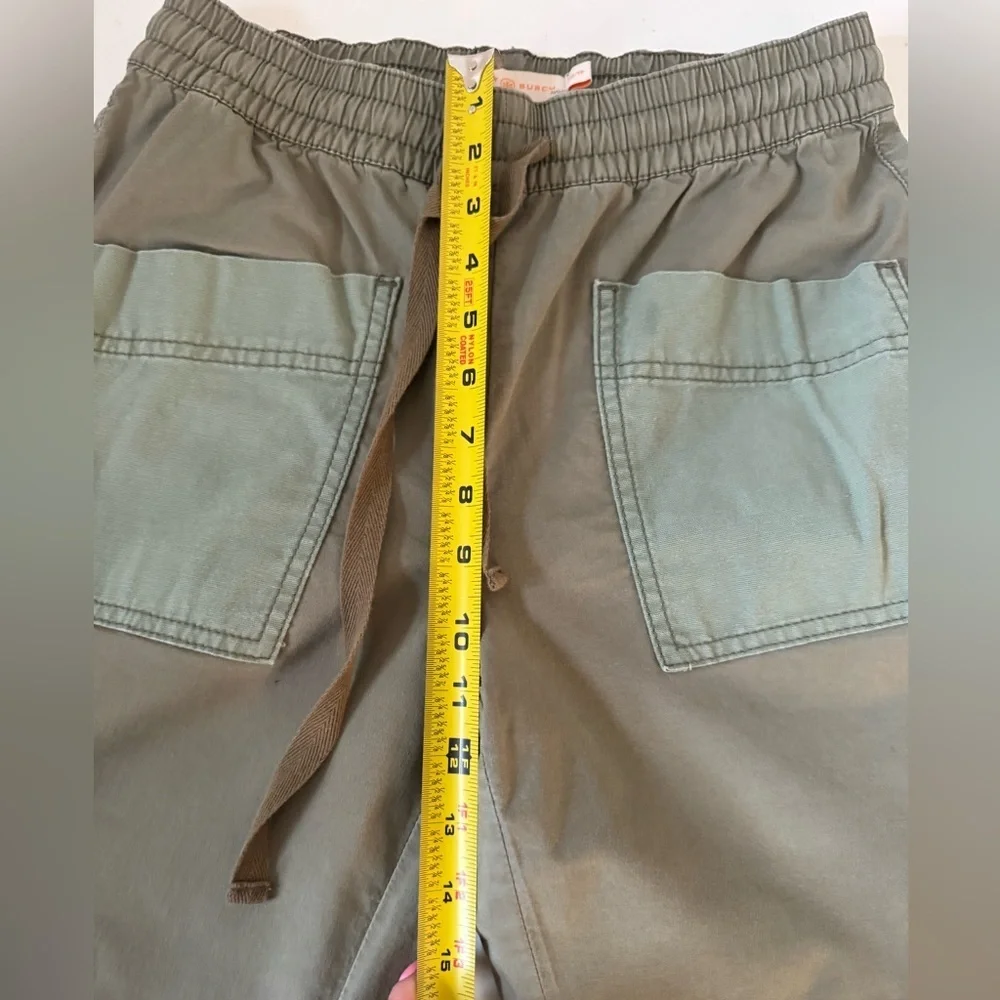 Tory Burch modern twill ankle straight leg cotton blend pants size XS